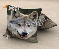 Купить Волк арт.ТФП3704 (45х45-1шт)  фотоподушка (подушка Габардин ТФП)