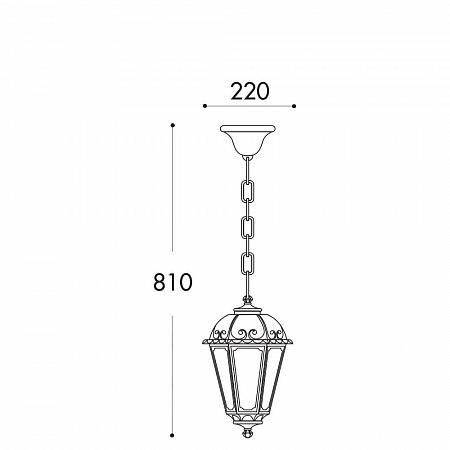 Купить Уличный подвесной светильник Fumagalli Sichem/Saba K22.120.000.AXF1R