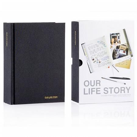 Купить Дневник для двоих our life story черный